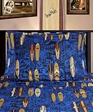 Tropical Sheets - Full Size Sheet Set Surf Tapa Print