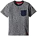 Nine Threads Big Boys' Melange Striped Pocket T-Shirt