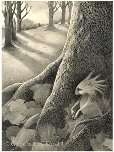 Monster Art Cute Monster Little Monster Cute Little Monster Fine Art Giclee Print (Hiding in Plain Sight)