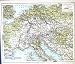 旧式な地図 c1901 中央ヨーロッパフランスドイツオーストリアスイス連邦共和国