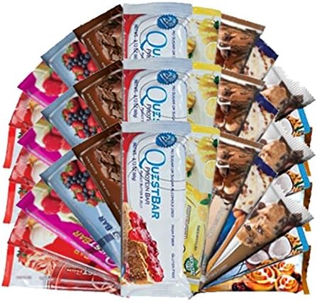 Quest Bar Variety Bundle- 36 Pack (3 of Each)