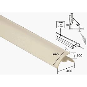 CRL White Snap-In Vinyl Glazing Bead 72 in long - 20 Pack by C.R. Laurence