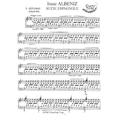 Albeniz Suite Espagnole: 5. Asturias (Leyenda): Instantly download and print sheet music