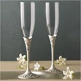 Lenox Opal Innocence Silver Flute Pair