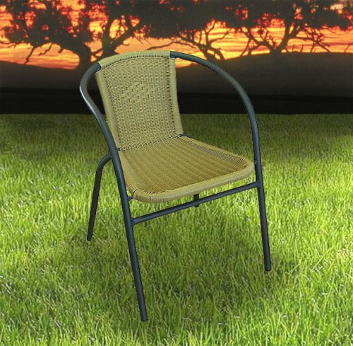 Gartenstuhl Poly-Rattan beige
