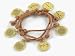 8 Names of God on Coins Dipped In Gold on a Camel Bracelet