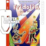 Produkt-Bild: Fridolin goes Pop (+CD) inkl. praktischer Notenklammer - Blues, Pop und Rock leicht gesetzt f&uuml;r zwei Gitarren - mit kleiner Anleitung f&uuml;r die Bluesimprovisation (Die Fridolin Reihe) (broschiert) von Hans Joachim Teschner (Noten/Sheetmusic)
