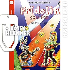 Fridolin goes Pop (+CD) inkl. praktischer Notenklammer - Blues, Pop und Rock leicht gesetzt f�r zwei Gitarren - mit kleiner Anleitung f�r die Bluesimprovisation (Die Fridolin Reihe) (broschiert) von Hans Joachim Teschner (Noten/Sheetmusic)