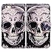 Bfun Packing Cool Flowers Floral Skull Card Slot Wallet Leather Cover Case for 4.7 Apple iPhone 6 6s