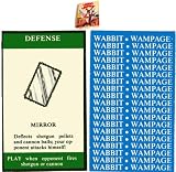 Defense Mirror Card for 1985 Wabbit Wampage Adventure Board Game