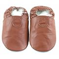 Baby Simple Slip-On Leather Shoes - Brown