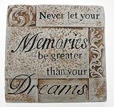 Beautiful Handcrafted & Painted Stoneware Garden Wall Sign