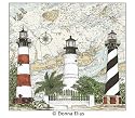 Harbour Lights Shower Curtain