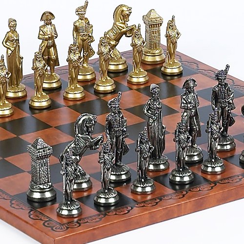 Napoleon Chessmen & Georgio Chess Board From Italy