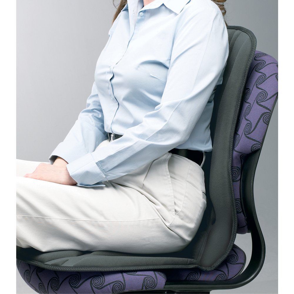 CHAIR MASSAGER SEAT BACK Cushion NECK PAIN Heat LUMBAR Dr.Scholl's