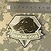 Diamond Dogs Metal Gear Solid Glow Dark Big Boss Snake PVC Rubber 3D Velcro Patch