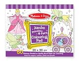 Melissa & Doug Jumbo Coloring Pad - Princess & Fairy