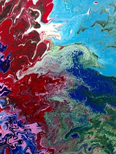 The Mermaid - Original Painting with Acrylic on Canvas 10" X 8" X 0.5" (Canvas Float Frame 11-1/4" X 9-1/4" X 1-5/8")