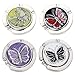 FOME Handbag Hanger, Set of 4 Foldable Purse Hook Purse Table Hook Holder Bag Hanger Hook Mixed Color,Butterfly Shape,1.77x3.54in