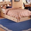 Nexera Alegria Twin Captain's Bed in Natural Maple Finish
