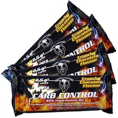Body Attack Carb Control Protein Riegel 4x100g 4er Pack, Crunchy Chocolate, 4x100 g