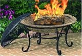 Cast Iron Brick-Finish Fire Pit