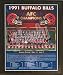 1991 Buffalo Bills NFL Football AFC Championship 11x13 Plaque