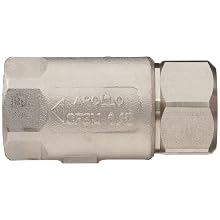 Apollo 62-100 Series Stainless Steel Check Valve, Ball Cone, NPT Female