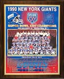 1990 New York Giants NFL Football Super Bowl 25 XXV Championship 13x16 Plaque