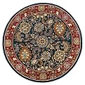 Kashan Rug- Navy/Red(8' Round)