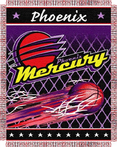 Phoenix Mercury 48x60 WNBA Triple Woven Jacquard Throw