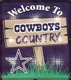 Dallas Cowboys Welcome To Cowboys Country Lighted Wall or Window Hanging Sign