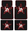 4PC Betty Boop Star Design Front and Rear Floor Mats for Car Suv Truck