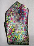 SATIN SILK FLORAL Silk Handkerchief, 100% Silk - by Royal Silk