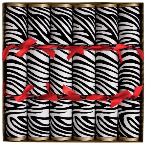 Caspari Celebration Crackers with Luxury Embellishments, 12-1/2-Inch, Serengeti