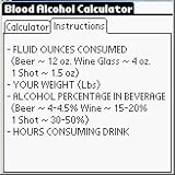 Blood Alcohol Calculator