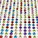 AllyDrew 4mm Crystal Diamond Sticker Adhesive Rhinestone, 846pcs (Multi-Color)
