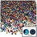 The Crafts Outlet 1440-Piece Pearl Finish Half Dome Round Beads, 3mm, Jewel Tone Mix