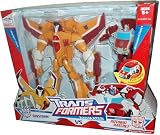 Transformers Animated Series Exclusive 2 Pack Robot Action Figure - Voyager Class Decepticon SUNSTORM (7-1/2" Tall) with Hidden Arm Lasers and Flip Down Missile Launchers Plus Activators Class Autobot RATCHET (4" Tall) with Push Button Conversion