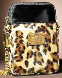Leopard-print pouch