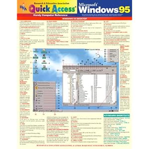 Quick Access Handy Reference: Windows 95 Desktop, Clep Test Ser. (Quick Access Computer Reference Charts)