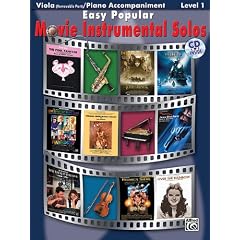 ALFRED PUBLISHING EASY POPULAR MOVIE SOLOS + CD - VIOLA SOLO