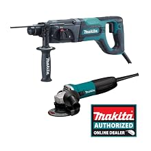 Makita HR2475X2 1-Inch Rotary Hammer SDS-Plus, Includes Free GA4530 4-1/2-Inch Grinder