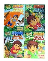 Go Diego Go Coloring Book Set - Diego Jumbo Coloring & Activity Book (4 Books)