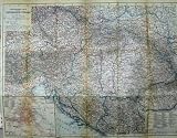 1911 COLOUR MAP AUSTRIA HUNGARY PLAN WIEN BUDAPEST
