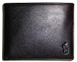 Men's Polo By Ralph Lauren Passcase Wallet Black w/ Logo