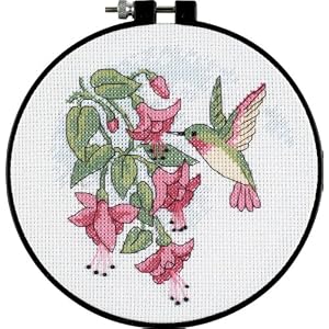 Dimensions-Counted-Cross-Stitch-For-Dummies-Hummingbird-Floral