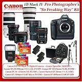 Canon EOS 1D Mark IV Digital Camera with Professional Photographer's Ultimate Envy Package: Includes - 4 Extra LPE4 Batteries + Canon Speedlite 580EX II + Canon EF 28-300mm f/3.5-5.6L IS USM + Canon EF 16-35mm f/2.8L II USM + Canon EF 24-105mm f/4L IS USM + Canon Normal EF 50mm f/1.2L USM + Canon EF 100mm f/2.8L Macro IS USM + Canon EF 400mm f/2.8L IS USM + 4x 32GB High Speed CF Cards + Shockproof Weather Resistant Backpack + Professional Hard James Bond Carrying Case + Pro Tripod & Pro Monopod and more...