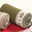 Warm and Cozy Lodge Throw Blanket - Evergreen / White