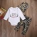 Baby Boys Crawl Walk Hunt Deer Horn Bodysuit and Pants Outfit with Hat